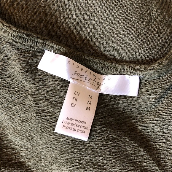 Army green midi dress - Picture 4 of 5